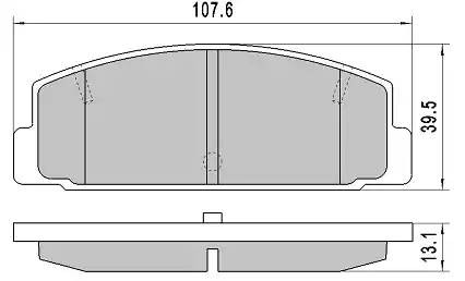 колодки дисковые задние!\ Mazda 323 1.4-2.0TD 98-03/6 1.8-2.0D 02> FBP1737 FREMAX