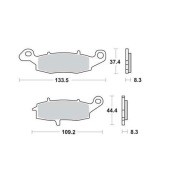Колодки дисковые MCB681 MCB681 TRW LUCAS