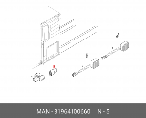 Наконечник A-2-SW MAN 81964100660 MAN