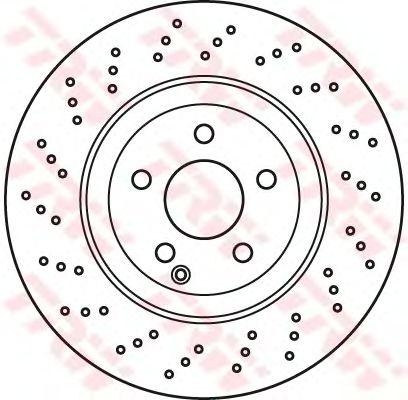 Диск тормозной передний MERCEDES W221 DF6077S DF6077S TRW