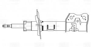 Амортизатор Haval H6 (14-)/H2 (14-) (стойка) пер. прав. (AG 30364) AG 30364 TRIALLI