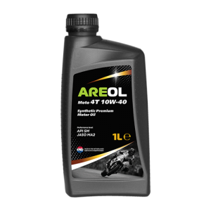 AREOL MOTO 4T 10W40 (1L) масло моторное! (синт.) для 4-х тактных двиг API SM, JA 10W40AR122 AREOL