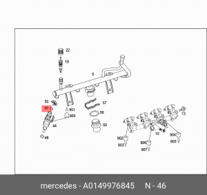 Сальник 0149976845 A0149976845 MERCEDES BENZ