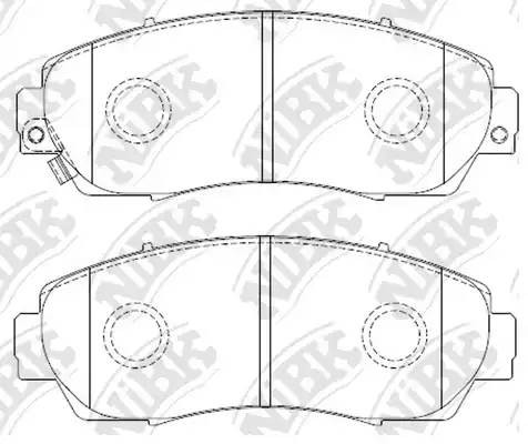 Колодки тормозные дисковые HONDA CROSSTOUR 2012 PN8802 PN8802 NIBK