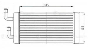 радиатор отоп. алюм.! \ Урал 3255/4320/5323/6323 (LRh 1209) LRH 1209 LUZAR