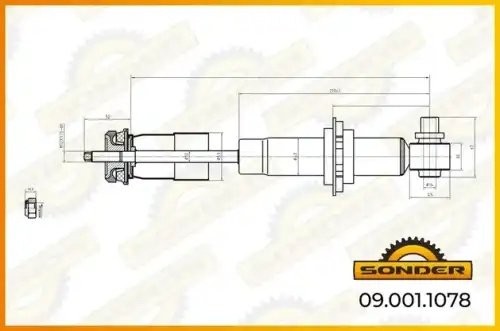 Амортизатор кабины VOLVO о.н 21170510 — 2 года безусловной гарантии 090011078 SONDER