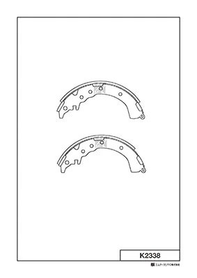 Колодки тормозные барабанные Toyota Caldina,Carina,Corona 1.8,2.0 96-01 K2338 K2338 MK KASHIYAMA