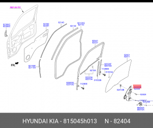 Стеклоподъемник HYUNDAI HD35,65,72,78 двери правой OE 815045H013 HYUNDAI KIA