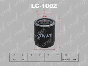 Фильтр масляный подходит для AUDI 80 2.6-2.8 94/A4 2.4-2.8 97-00/2.4-3.0 00-04/A LC-1002 LYNXAUTO