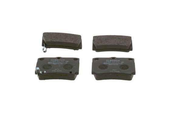 Колодки тормозные MITSUBISHI Pajero Sport,Montero Sport (98-09) (2.5 D/3.0) задн 0 986 424 711 BOSCH