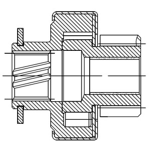 Бендикс стартера VCS 0801 START VOLT