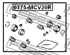 Ремкомплект тормозного суппорта 0175-MCV20R 0175-MCV20R FEBEST
