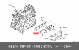 ПРОКЛАДКА ВЫП КОЛЛЕКТОРА 14036-1KC0A NISSAN