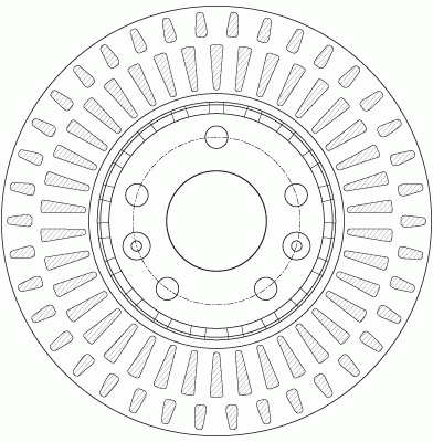 Диск тормозной передний RENAULT LAGUNA III, LATITUDE, MEGANE III (296мм) DF6184 DF6184 TRW