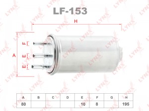 фильтр топливный!\ Renault Duster/Logan/Sandero 1.5dCi 07> LF-153 LYNXAUTO