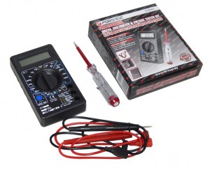 набор диагностический! для электрика (цифровой мультиметр, индикаторная отвертка F88463 FORSAGE TOOLS