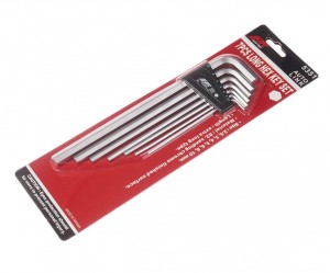 Набор ключей шестигранных 2.5-10мм Г-образных экстрадлинных 7 предметов JTC JTC-5351 JTC TOOLS