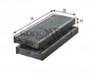 Фильтр салона угольный AG1612KCFC AG 161 2K CFC GOODWILL