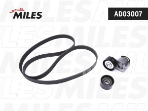 Комплект ремня приводного RENAULT DUSTER AD03007 AD03007 MILES