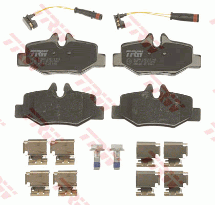 Колодки тормозные MERCEDES Viano (W639) задние (4шт.) TRW GDB1601 TRW