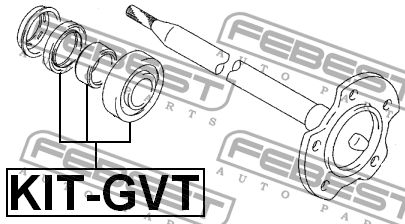 Подшипники задн полуоси комплект SUZUKI GRAND VITARA 98-06 KIT-GVT KIT-GVT FEBEST