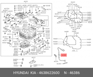 датчик температуры масла АКПП!\ Hyundai Elantra/Getz/Matrix 00> 4638622600 HYUNDAI