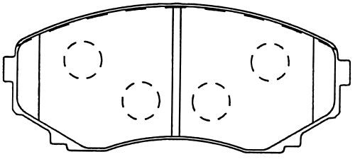 Колодки тормозные дисковые пер. Mazda MPV II 2.3i,3.0i,2.0Di 02- D3110 D3110 MK KASHIYAMA