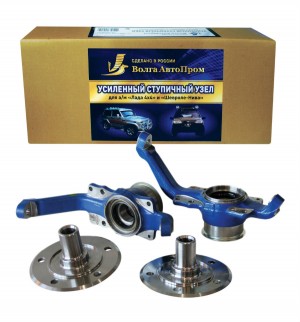 Кулак поворотный ВАЗ-2121,21213 нерегулируемый подшипник в сборе (22 шлица) комп VAP-021-3094 VOLGA AVTO PROM