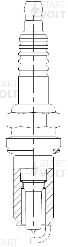 Свеча зажигания для а/м Nissan Almera N16 (00-) 1.6i/X-Trail T30 (01-) 2.0i/2.5i VSP 1408 START VOLT