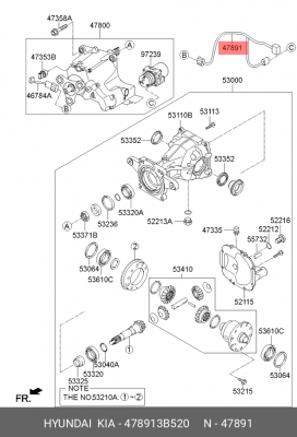 ПРОВОДКА АКПП 478913B520 HYUNDAI