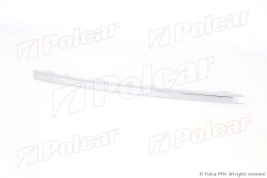 Накладка VW T6 (15-) решетки бампера переднего правой (хром) POLCAR 95N12720 POLCAR