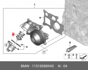 термостат!\ BMW F25/F30 11 51 8 588 945 BMW