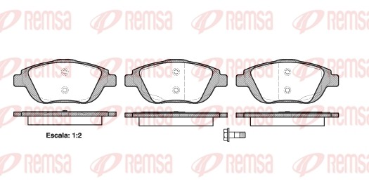 1392 00 колодки дисковые п.\ Citroen C3 Picasso 1.4-1.6i/1.6HDi 09> 1392.00 REMSA