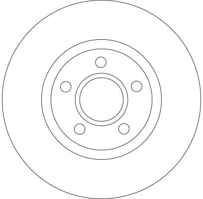 Диск тормозной передний FORD FOCUS II-III (спорт-пакет) 300мм DF4424 DF4424 TRW