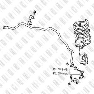 HYUNDAI ACCENT/ MITSUBISHI LANCER (CK) См по VIN (может быть LH, RH или и левой  FP0738R FIXAR