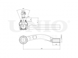 Наконечник рулевой правый SSP-10082 UNIO