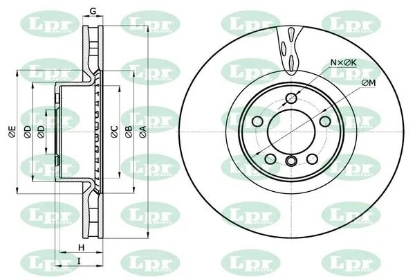 Диск тормозной A4025V A4025V LPR