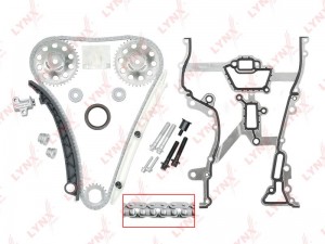 Комплект цепи ГРМ OPEL Astra H (1.4) (цепь+башмак+2 успок+натяж+3 звез+прокл кр  TK-0010 LYNXAUTO