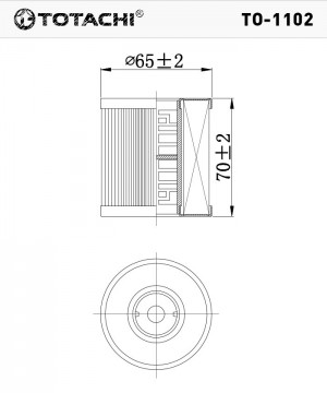 Фильтр масляный GEELY Emgrand TOTACHI TO1102 TOTACHI