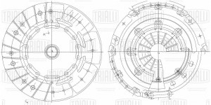 Сцепление в сборе Ford Focus II (08-)/III (13-) 2.0i; Volvo S40 (04-) 1.8i/2.0i  FR 1025 TRIALLI