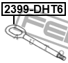 БУКСИРНЫЙ КРЮК VOLKSWAGEN TRANSPORTER 7H 2003-2010 2399-DHT6 2399-DHT6 FEBEST