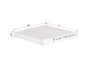 Фильтр салонный  DODGE JOURNEY 2,7 2009 -   DODGE CALIBER 2,4 2006 -  CA1705 CA1705 SAKURA