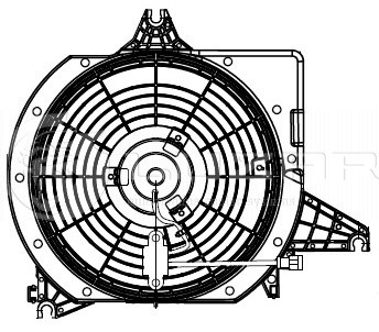 Э/вентилятор конд. с кожухом для а/м Hyundai Grand Starex (H-1) (07-)  LFAC0840 LFAC0840 LUZAR