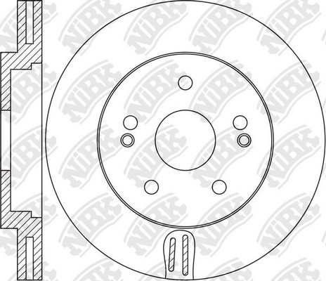 Диск тормозной HYUNDAI i40 10-/KIA Optima 10- RN1644 RN1644 NIBK