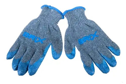 перчатки! двойные Зима с 1-слойным латексным обливом (10 р., серые с синим)\ BRX0050009 BRIX