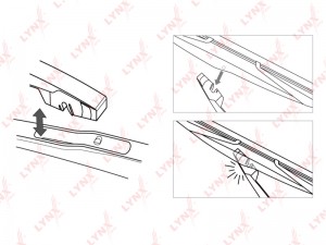 Задняя щётка стеклоочистителя подходит для NISSAN Micra(K11/12) 1.0-1.5D 92 / Pr LR40B LYNXAUTO