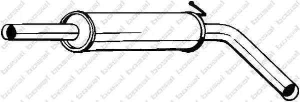Глушитель VW Polo (05-) SKODA Fabia (00-) средняя часть BOSAL 220-039 BOSAL