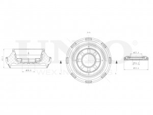 Опора амортизатора передняя RMP-13053 UNIO