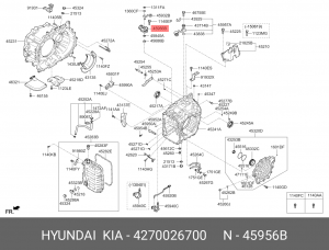 датчик положения АКПП!\ Hyundai Elantra 13-15 4270026700 MOBIS