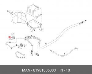 Штекерный разъем NG8 GST 81981806000 MAN